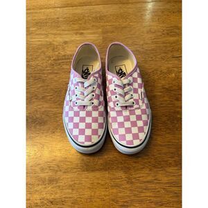 VANS AUTHENTIC (CHECKERBOARD)‎ ORCHIDTRWHT SHOE SIZE 6